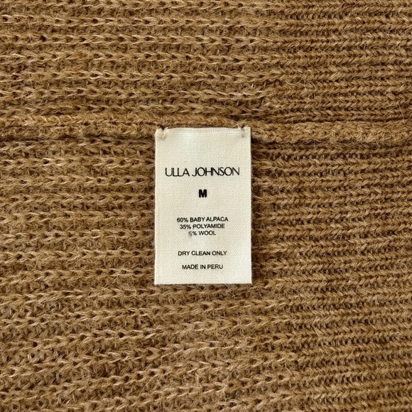 NWOT Ulla Johnson Alpaca-Blend Embroidered Long-Sleeve Reina Pullover Sweater - Picture 6 of 6